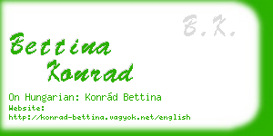 bettina konrad business card